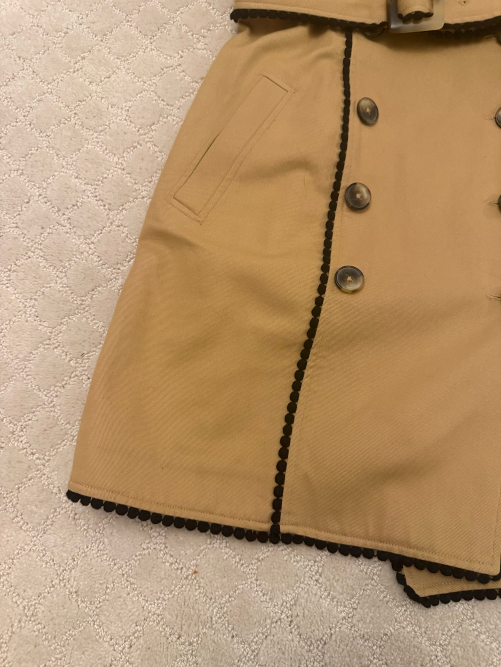 L'AGENCE Hale Trench mini dress - Picture 2 of 16
